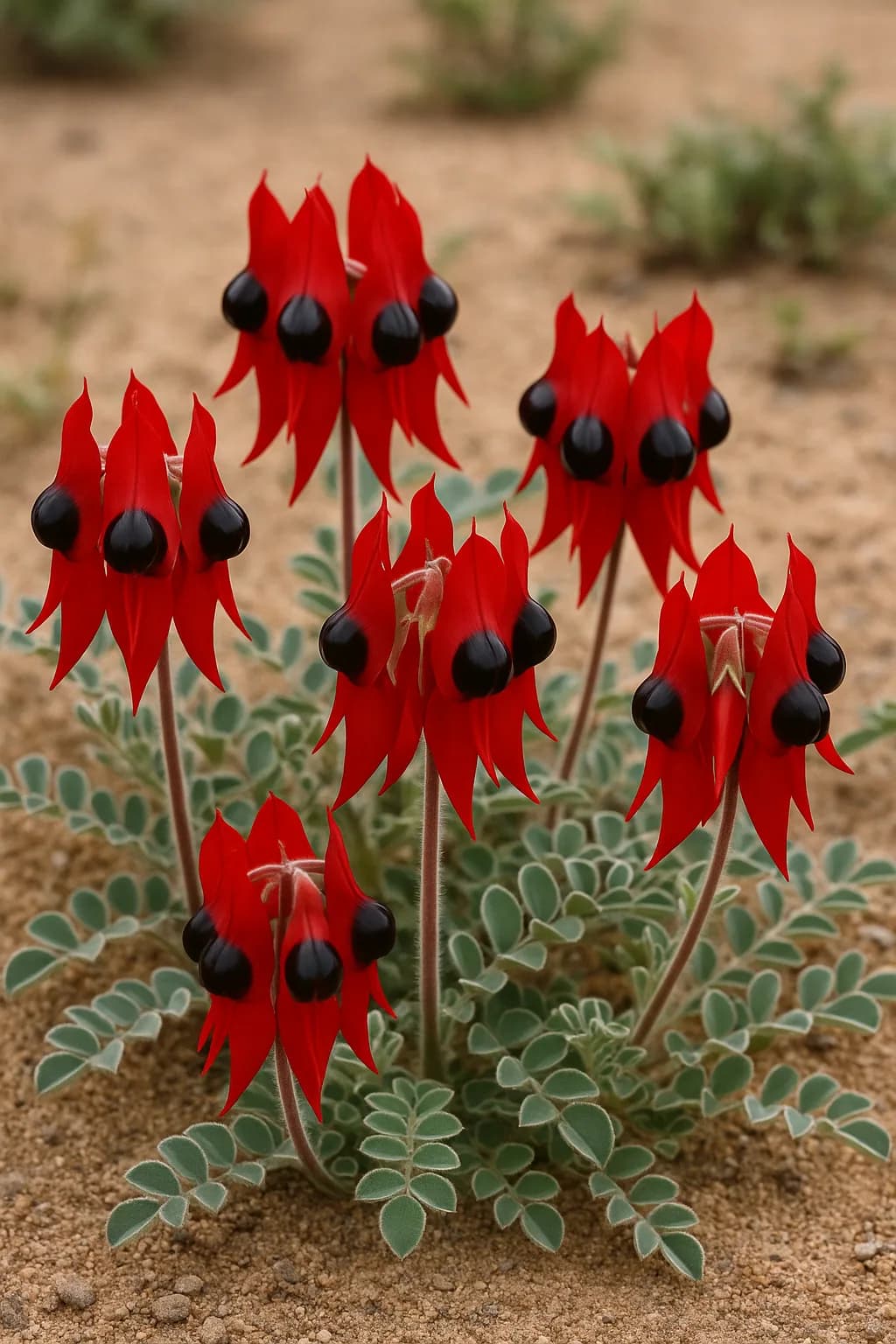 Sturt's Desert Pea (Swainsona formosa)